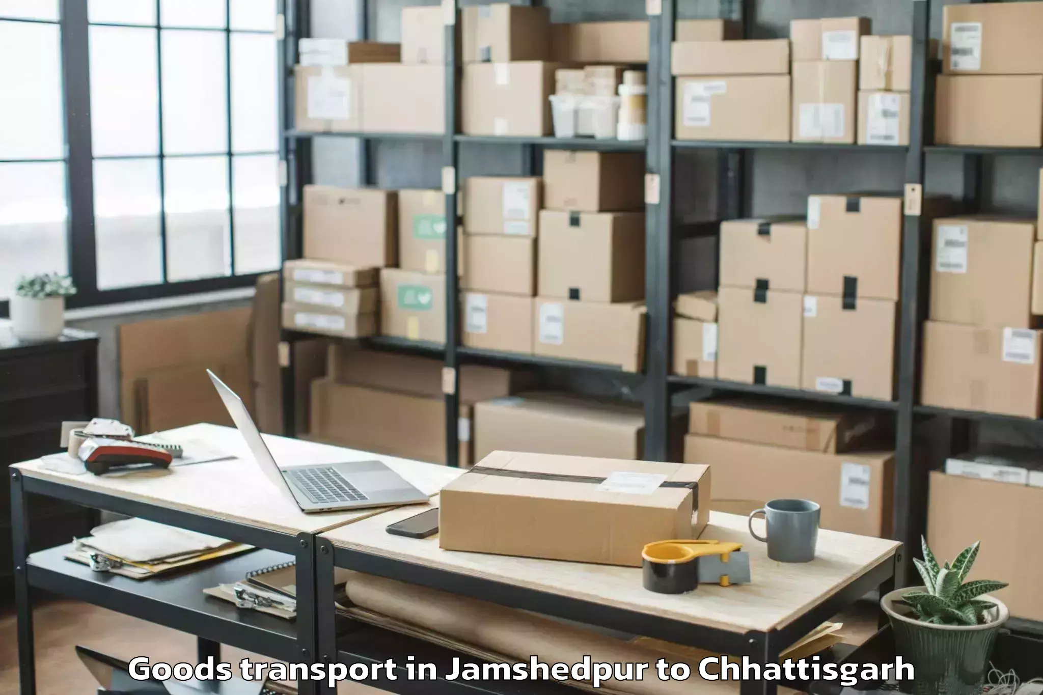 Trusted Jamshedpur to Chirmiri Goods Transport